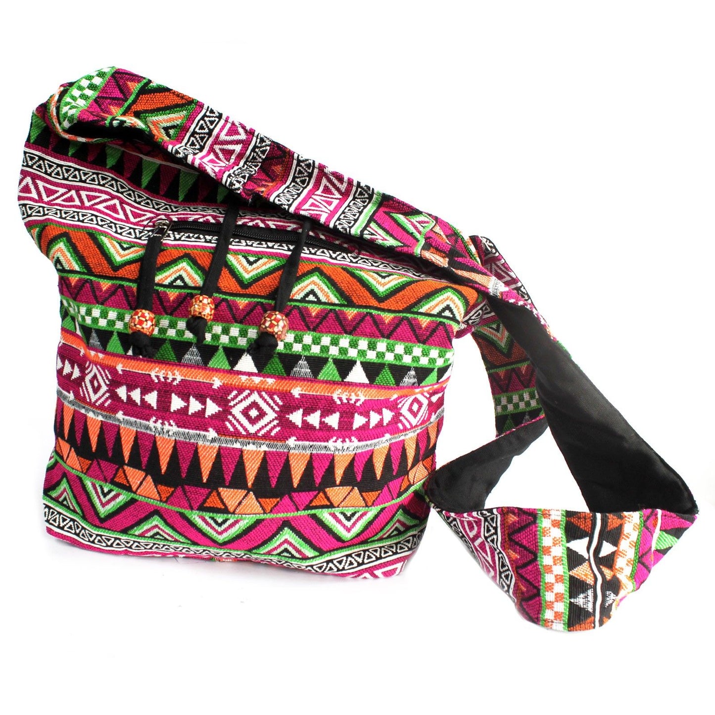 Mochila Pequeña Jacquard Rosa