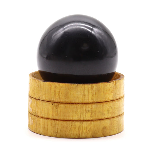 40 mm Turmalin-Kristallkugel mit Ständer