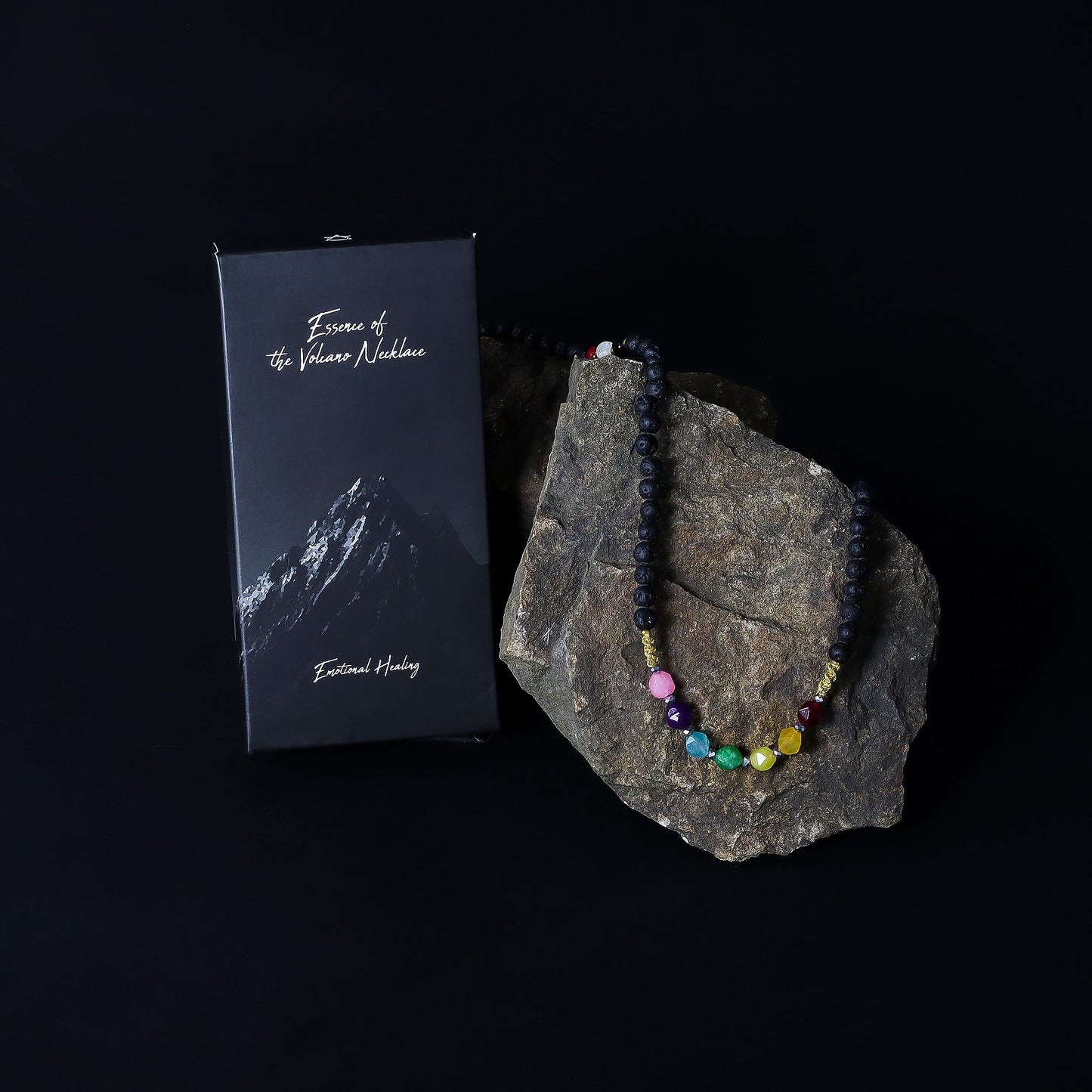 Collier d'essence volcanique - Guérison émotionnelle