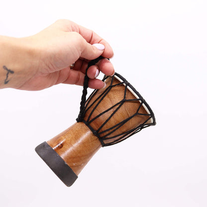 Djembé fait main avec plateau large - 15 cm