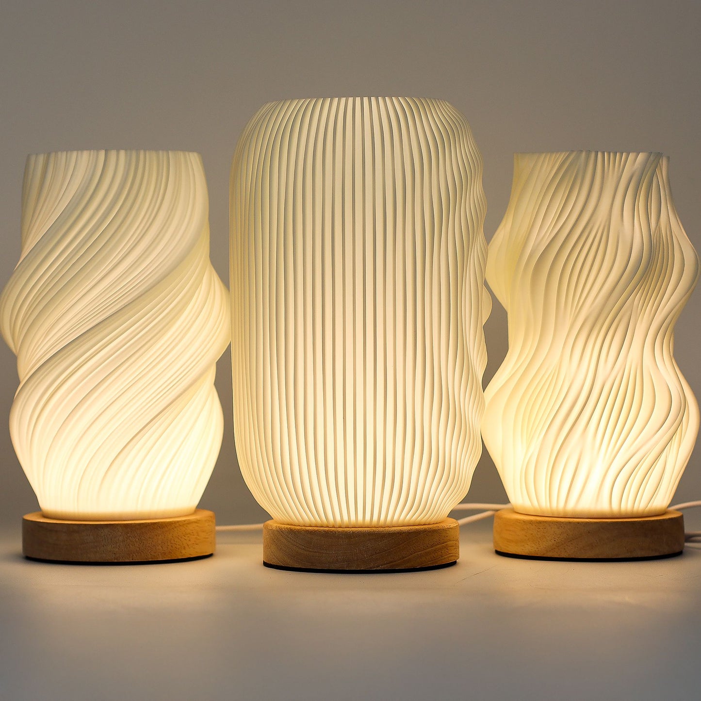 Lampe New Wave - USB - 3 réglages - Tressé moderne