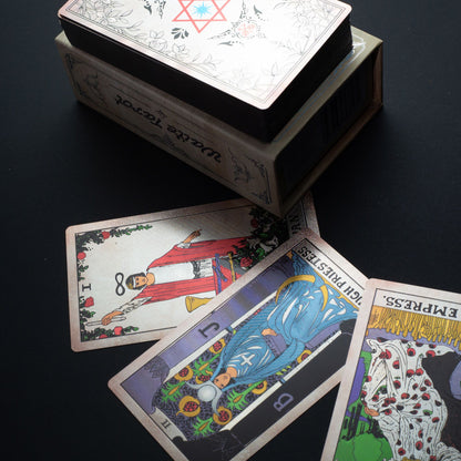 Juego de cartas de Tarot Waite con lámina de plata - con folleto