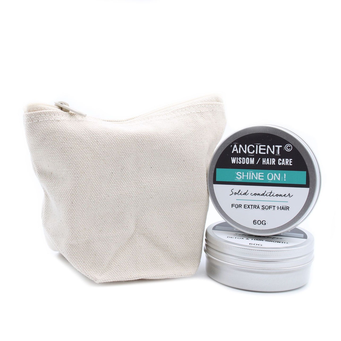 Trousse de toilette en coton naturel 10 oz - Mini sac