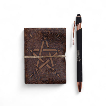 Petits carnets en cuir assortis (4 x 3 pouces) - Vitrine