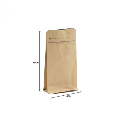 10 x Bolsa de café pequeña con salida de aroma - 9x18cm (125gm)