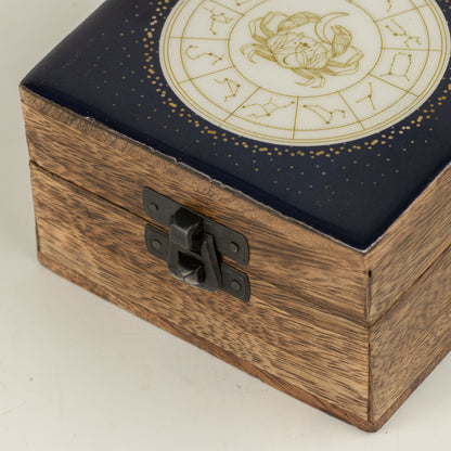 Pequeña caja esmaltada - Cáncer