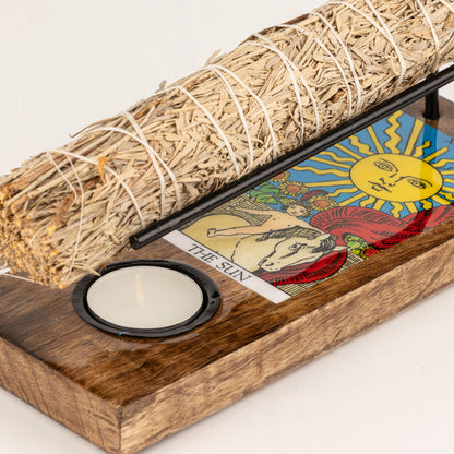 Calentador Grande para Varitas de Salvia Esmaltado - El Sol