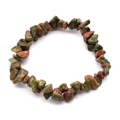 Edelsteinfragment Armband - Grüner Jaspis