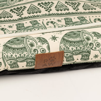 Paw Bed - Lucky Elephant - Verde - 60x50x14cm