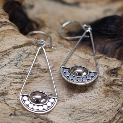 Pendientes Plata y Oro Luna Balance