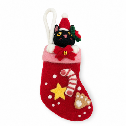 Calcetines navideños de fieltro para mascotas - Selección mixta