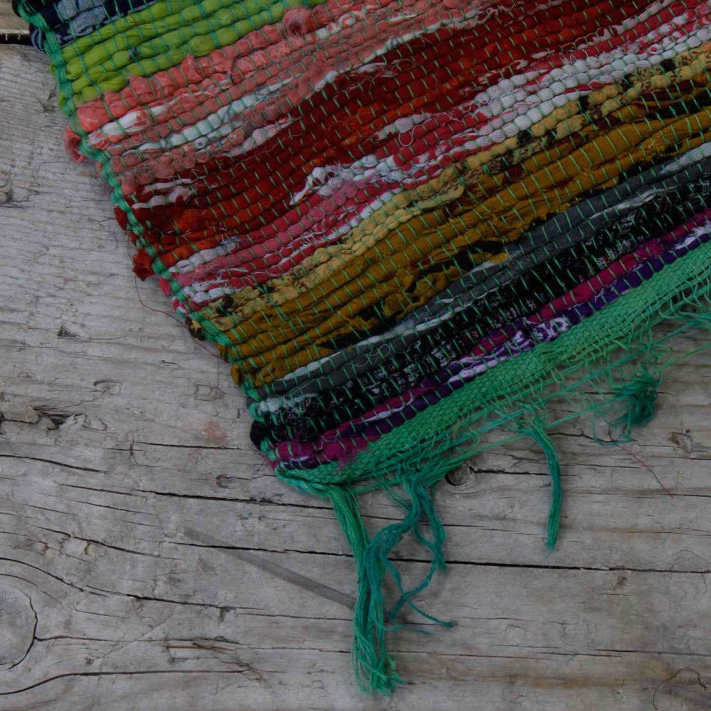 Alfombra Trapo Lujo Verde 151x90cm