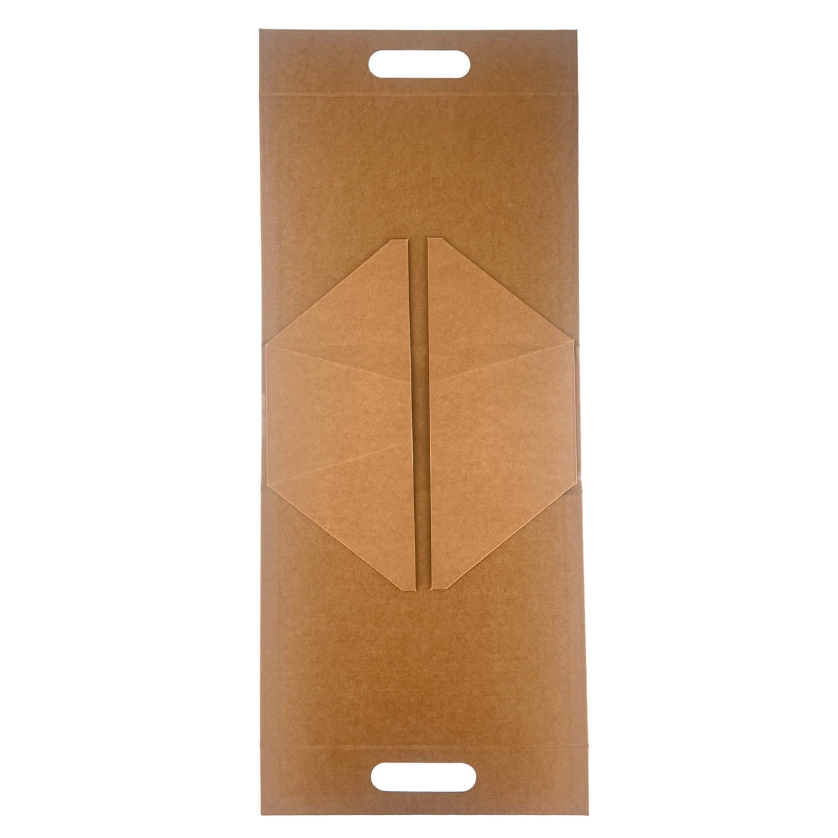 Caja de regalo desmontable - Caja a mano (20 x 10 x 20 cm) - Marrón kraft