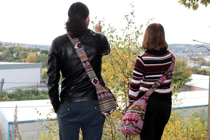 Mochila Pequeña Jacquard Rosa