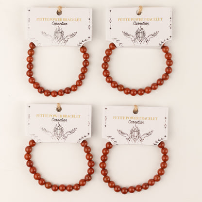 Pulsera de Poder Pequeña (17 cm x 6 mm) - cornalina