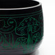 Cuenco tibetano de caldero - Hongo mágico - Verde (15cm)