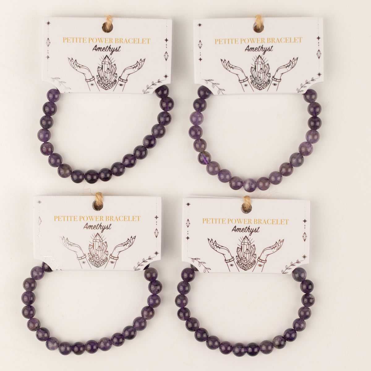 Pulsera de Poder Pequeña (17 cm x 6 mm) - Amatista