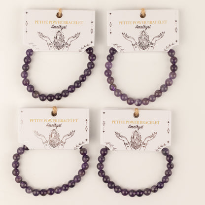 Pulsera de Poder Pequeña (17 cm x 6 mm) - Amatista