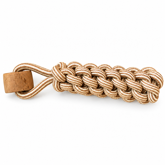 Juguetes PAW para mascotas – Mordedor de madera de café Lumberjack Pull