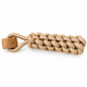 Juguetes PAW para mascotas – Mordedor de madera de café Lumberjack Pull