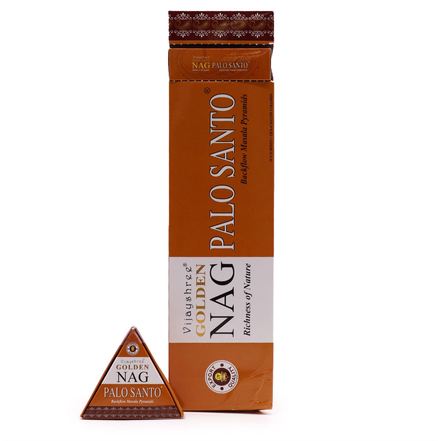 Cônes d'encens Jumbo Golden Nag - Palo Santo Reflux 42g