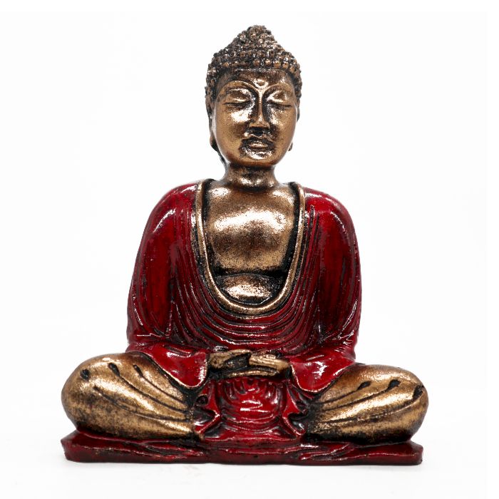Roter und goldener Buddha – Mittelgroß