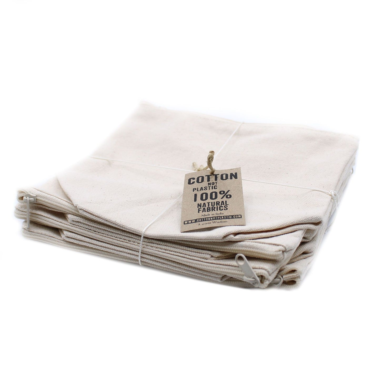 Trousse de toilette en coton naturel 10 oz - Sac moyen