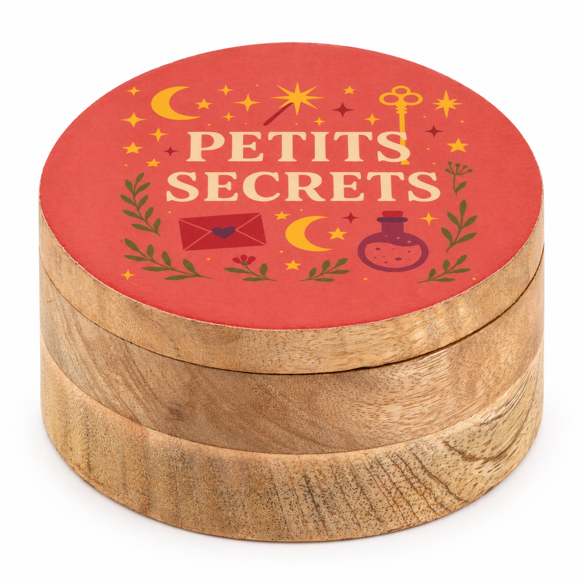 Caja esmaltada redonda - Secretos Pequeños