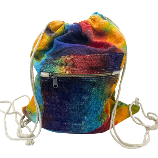 Batik-Tasche aus Hanfseil