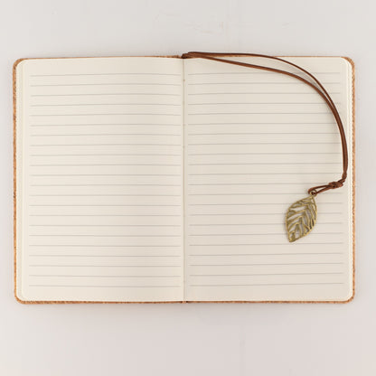 Cuaderno de notas A5 - pantalla LCD borrable - efecto cuero de corcho - 80 hojas