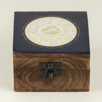 Pequeña caja esmaltada - Acuario