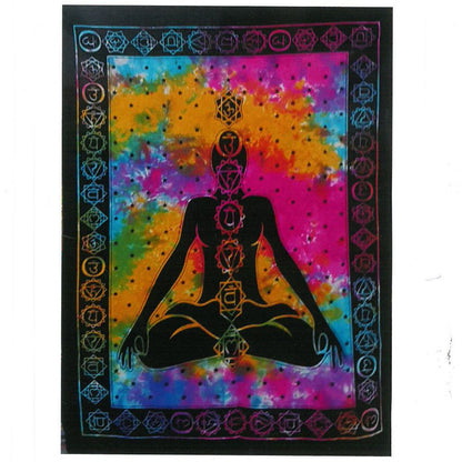 Arte Pared Algodón Buda Chakra