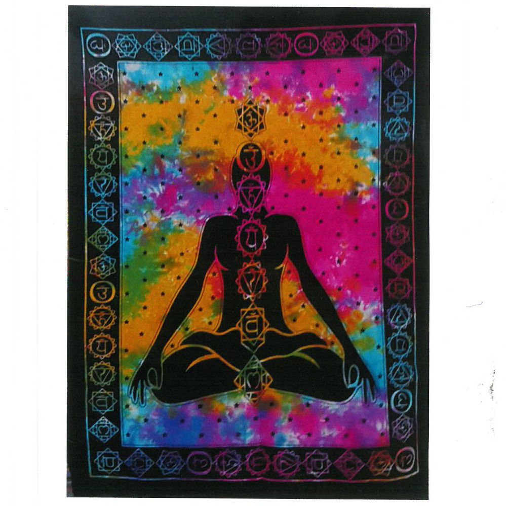 Arte Pared Algodón Buda Chakra
