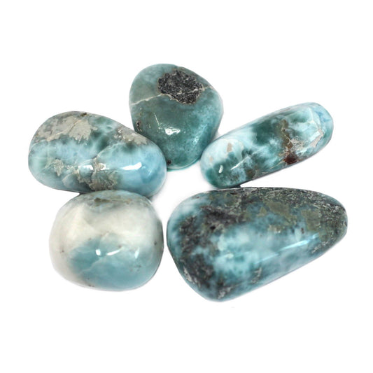 Premium Trommelsteine ​​- Larimar