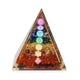 Mittelgroße Orgonitpyramiden 7x6cm – Kupferstäbe – 7 Chakra-Chips