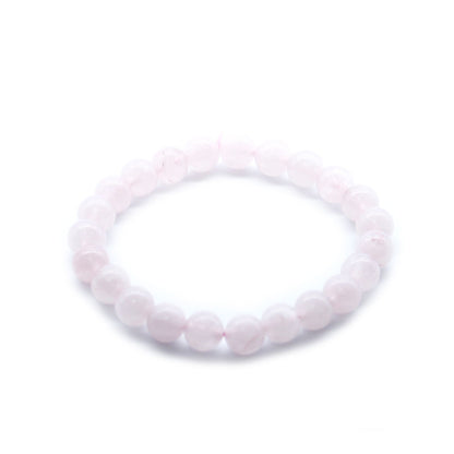 Brazalete de Energía Cuarzo Rosa 8mm