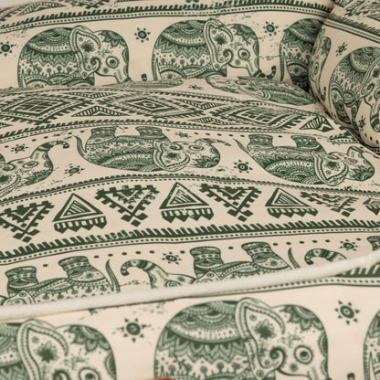 Paw Bed - Lucky Elephant - Verde - 60x50x14cm