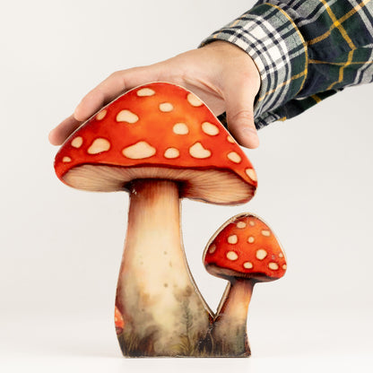 Plantas decorativas de madera - Seta Redcap grande