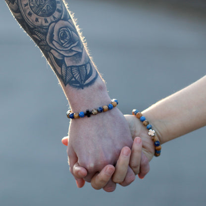 2 Pulseras con Piedras Preciosas - Eternidad