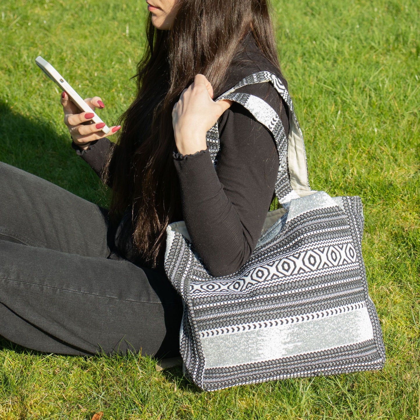 Taschen aus natürlichem Jacquard - Urban Caravan - Wander Muse Tasche