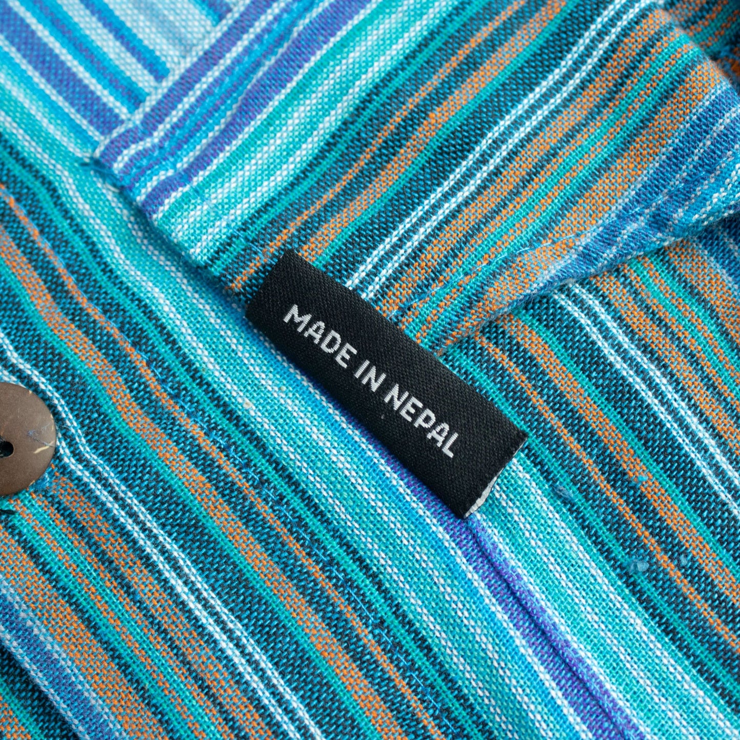 Nomad Sari Grandad Camisa - Turquesa - XL