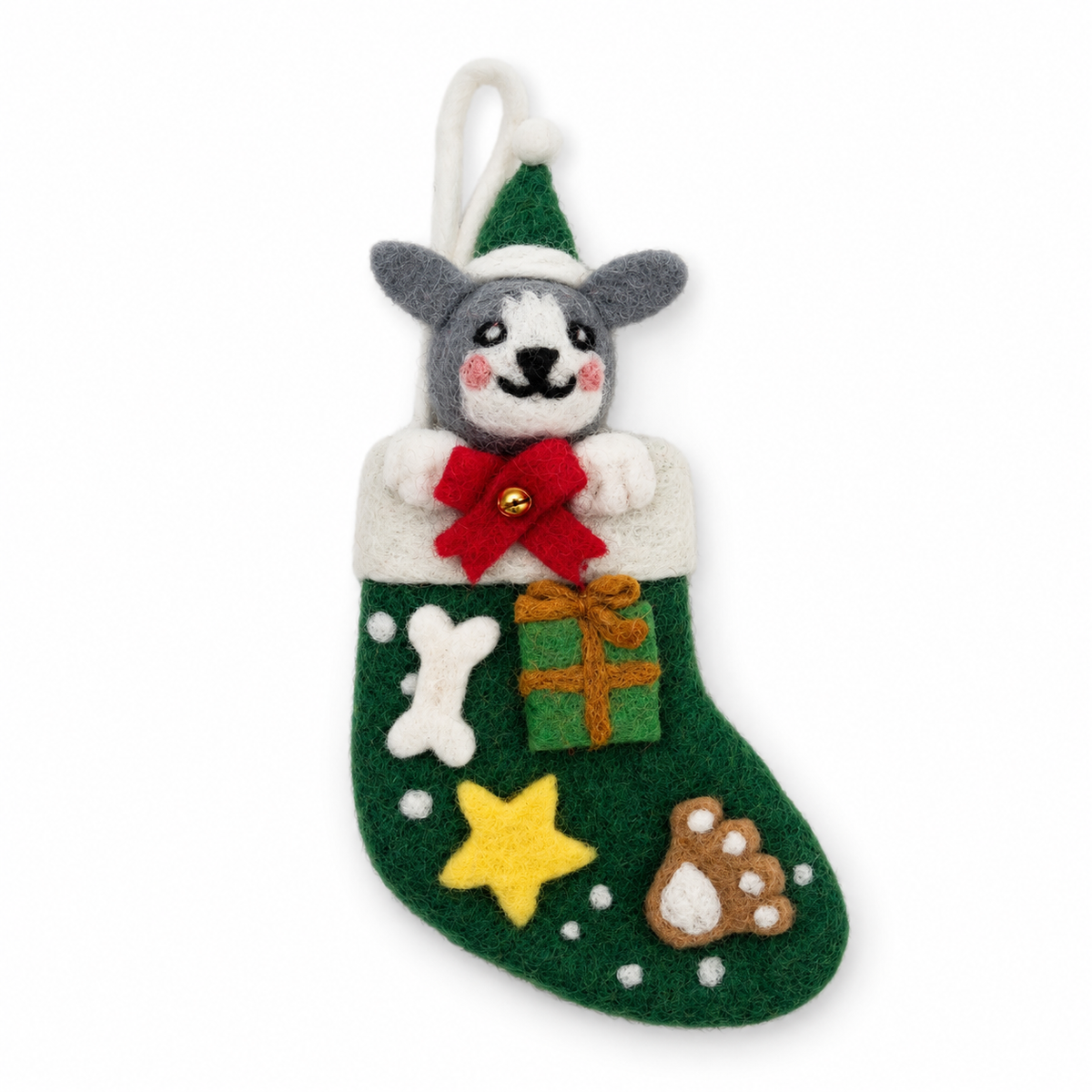 Calcetines navideños de fieltro para mascotas - Selección mixta