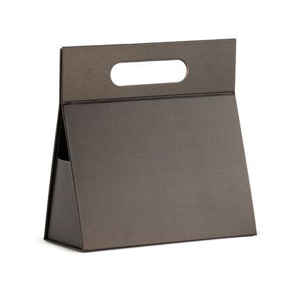 Caja de regalo plegable - Caja manual (20 x 10 x 20 cm) - Negro