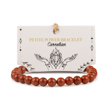 Pulsera de Poder Pequeña (17 cm x 6 mm) - cornalina