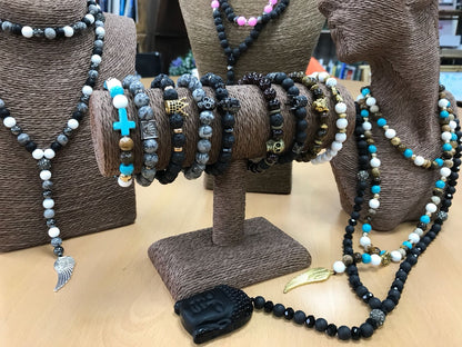 Pulsera Casco Caballero Piedra Lava