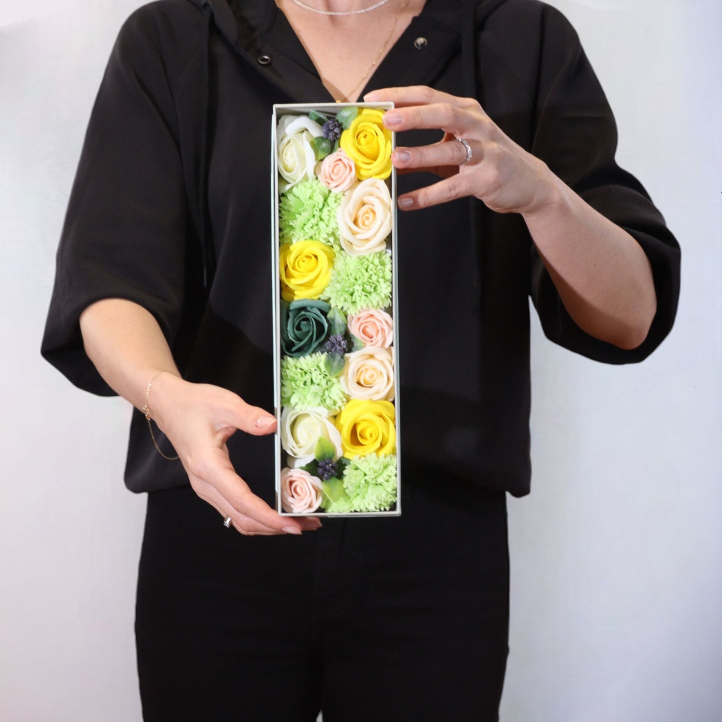 Caja Larga - Celibraciones de Primavera - Amarillo y Verdes
