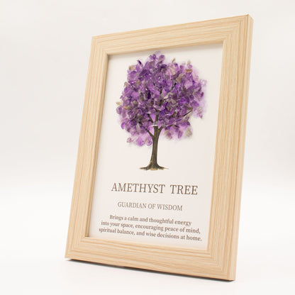 Imagen de piedra preciosa - Árbol de la Vida - Amatista (20x14.7x1cm)