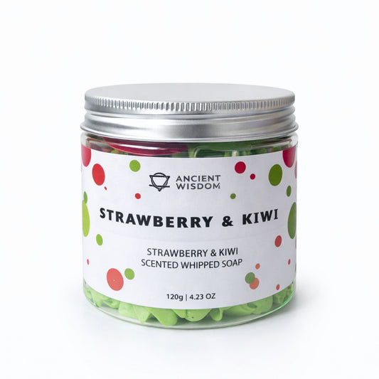 Schlagsahne-Seife mit Erdbeer-Kiwi-Duft 120 g