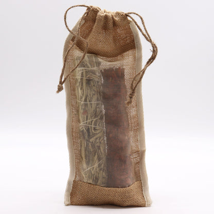 Bolsa Larga Yute Lavada 35x15cm