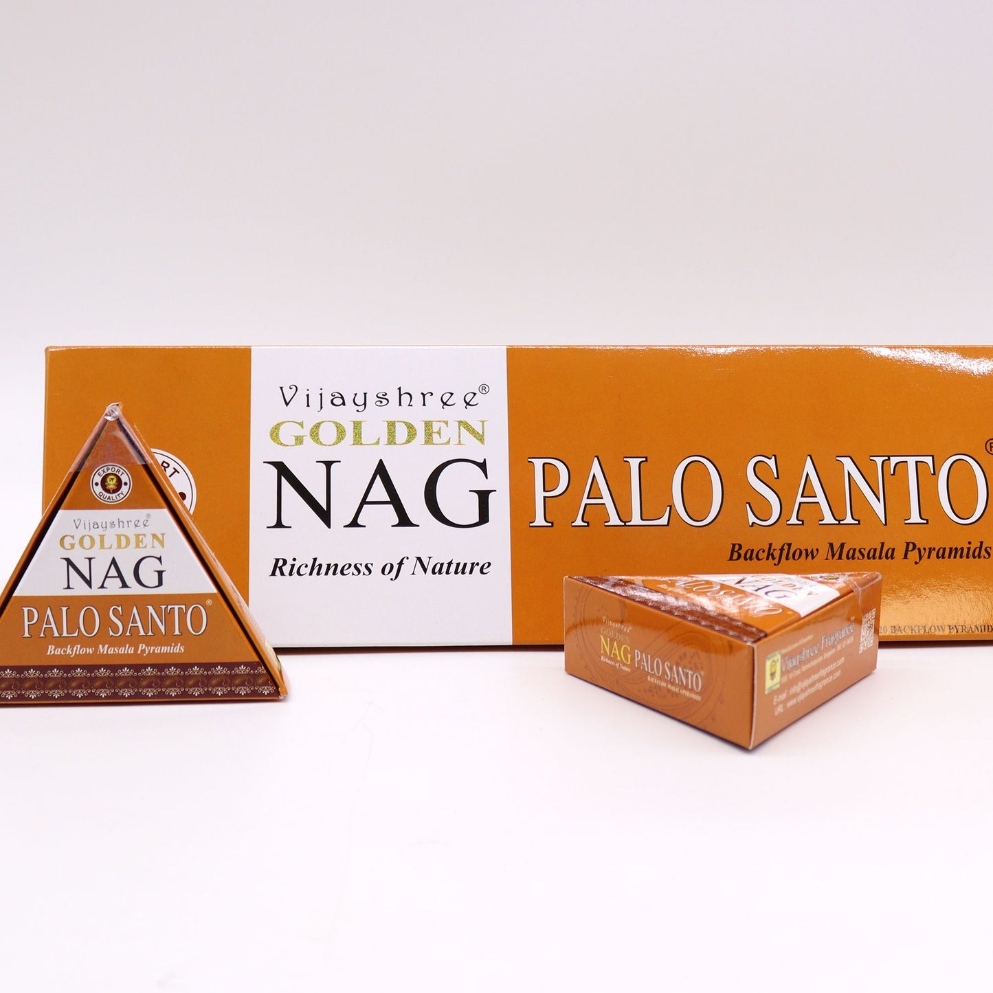 Cônes d'encens Jumbo Golden Nag - Palo Santo Reflux 42g